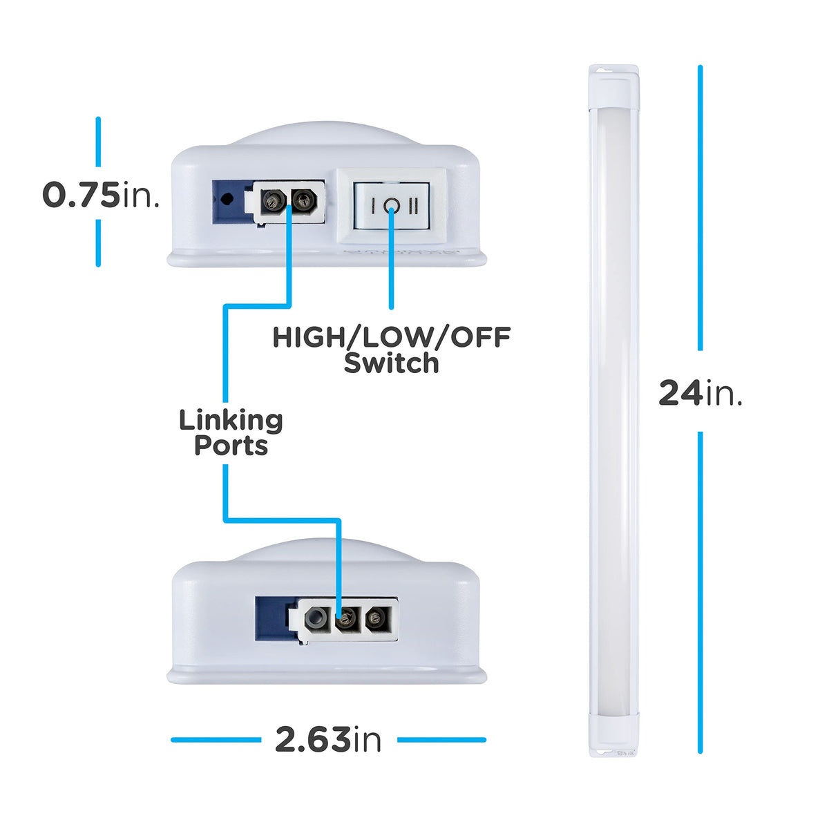24 Inch Plug In Under Cabinet Light N46268