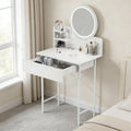 Vanity Desk with Mirror and LED Lights H792