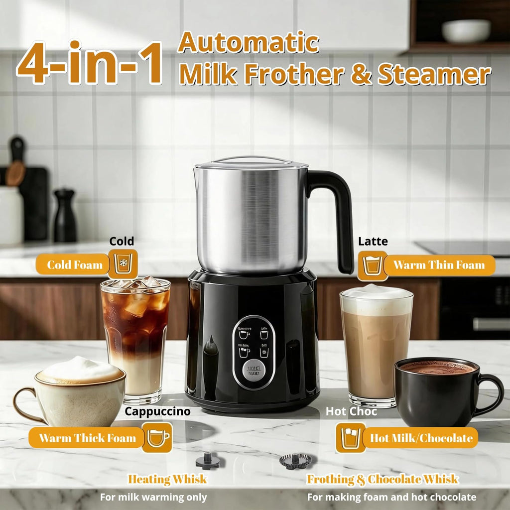 Detachable Milk Frother and Steamer 11.8oz R255