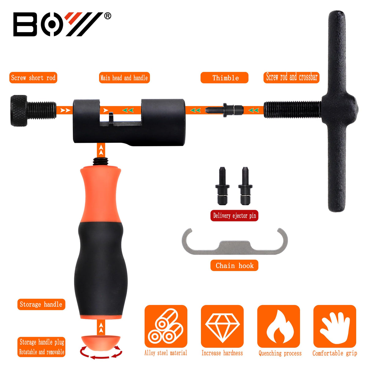 Bicycle Chain Breaker Removal Tool Kit X226665