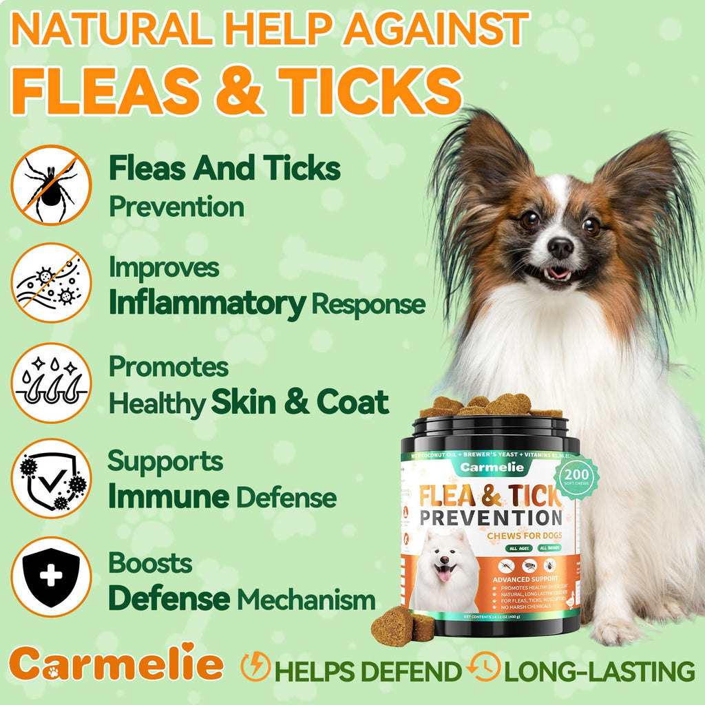Flea and Tick Prevention for Dogs Chewables 200 Ct M327