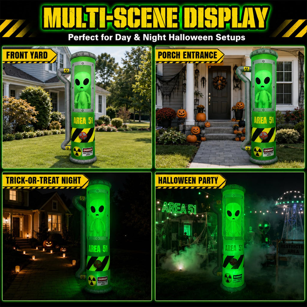 8FT Inflatable Outdoor Decoration with LEDs Q53248