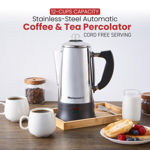 12-Cup Electric Coffee Percolator Q2989