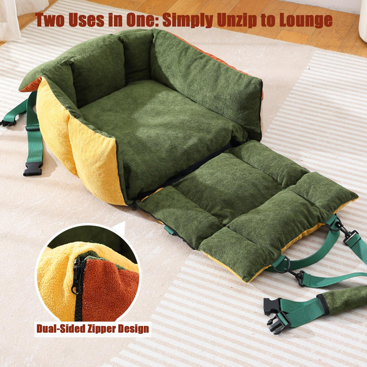 2-in-1 Dog Car Seat for Small Dogs B978028