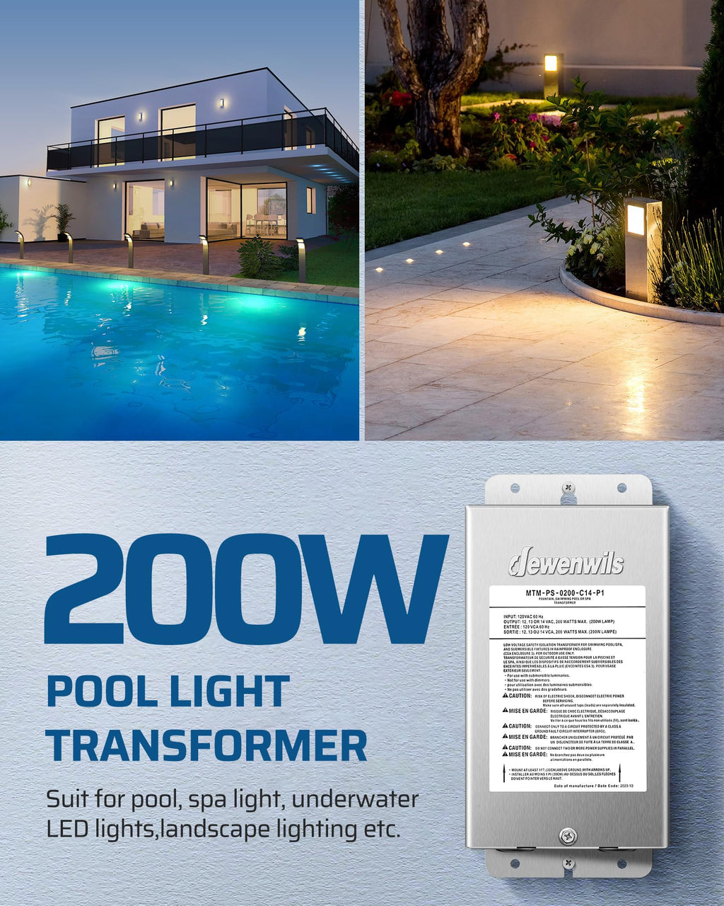200W Low Voltage Pool Transformer G969
