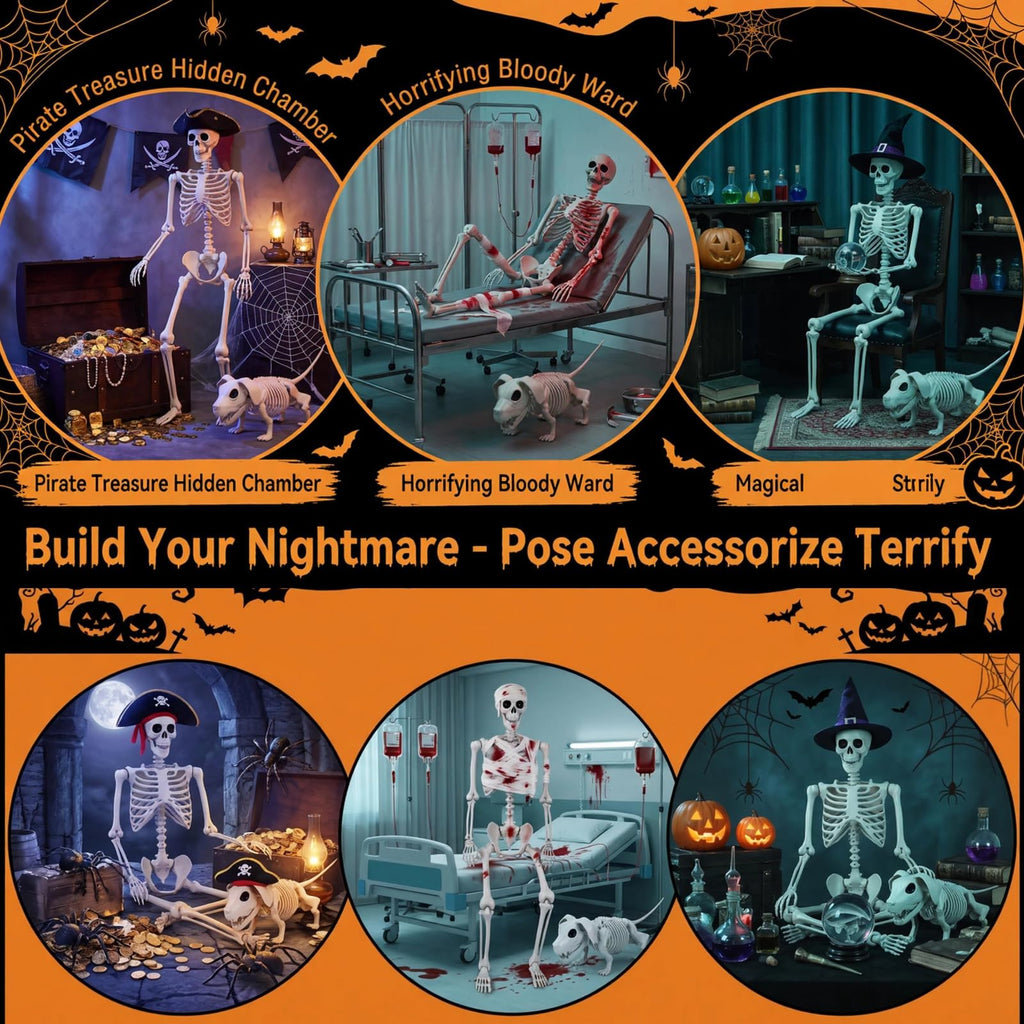 5.4FT Posable Skeleton G127