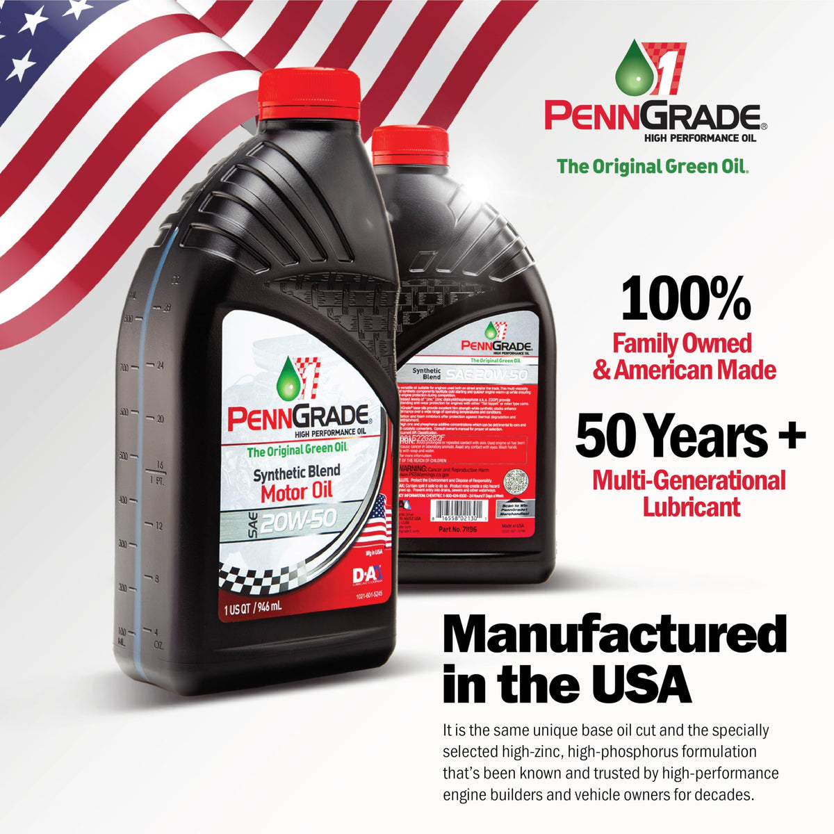Synthetic Blend High Performance Oil SAE 5W-30 1 Quart 12 Pack M51233