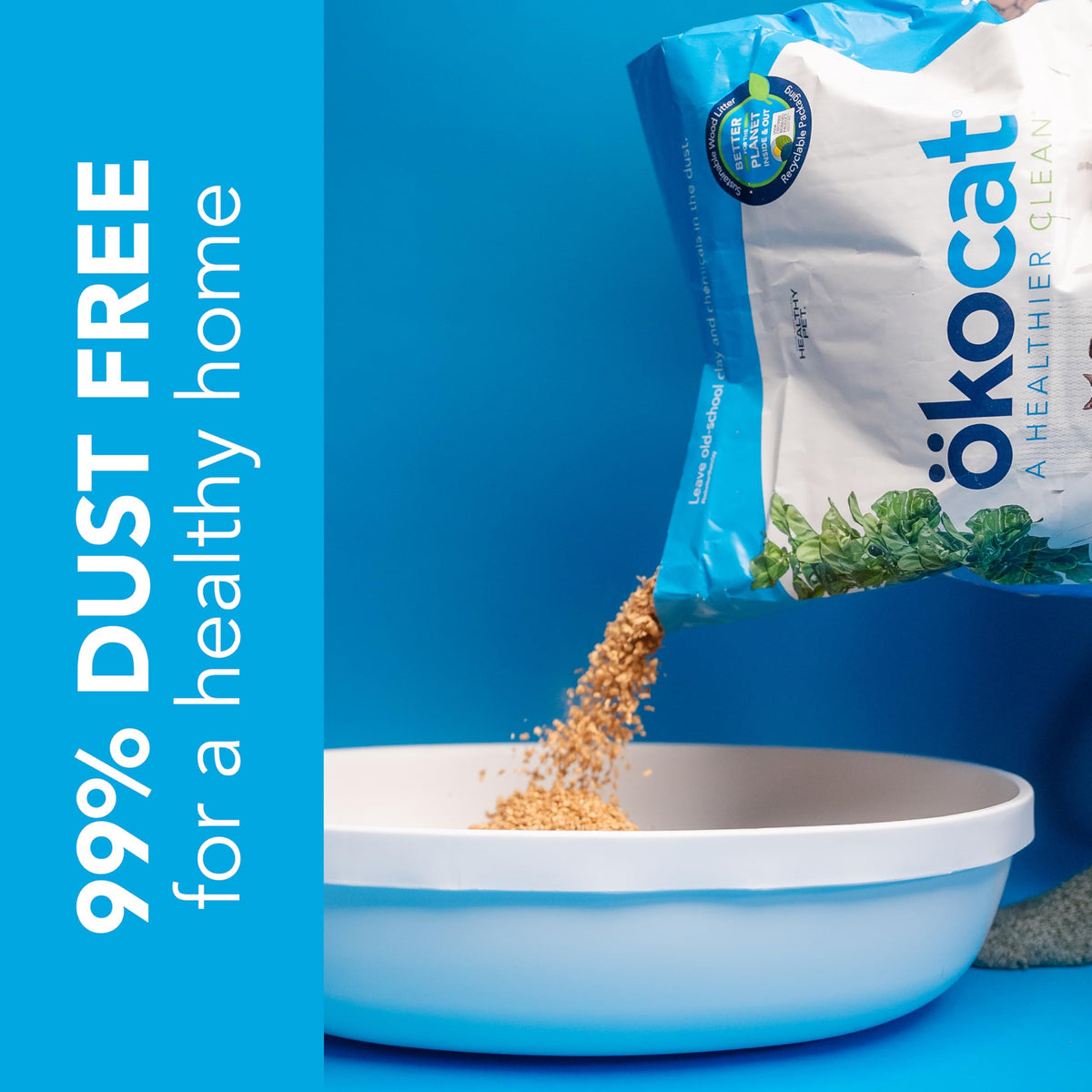 Natural Wood Clumping Cat Litter 16.6 lbs R415