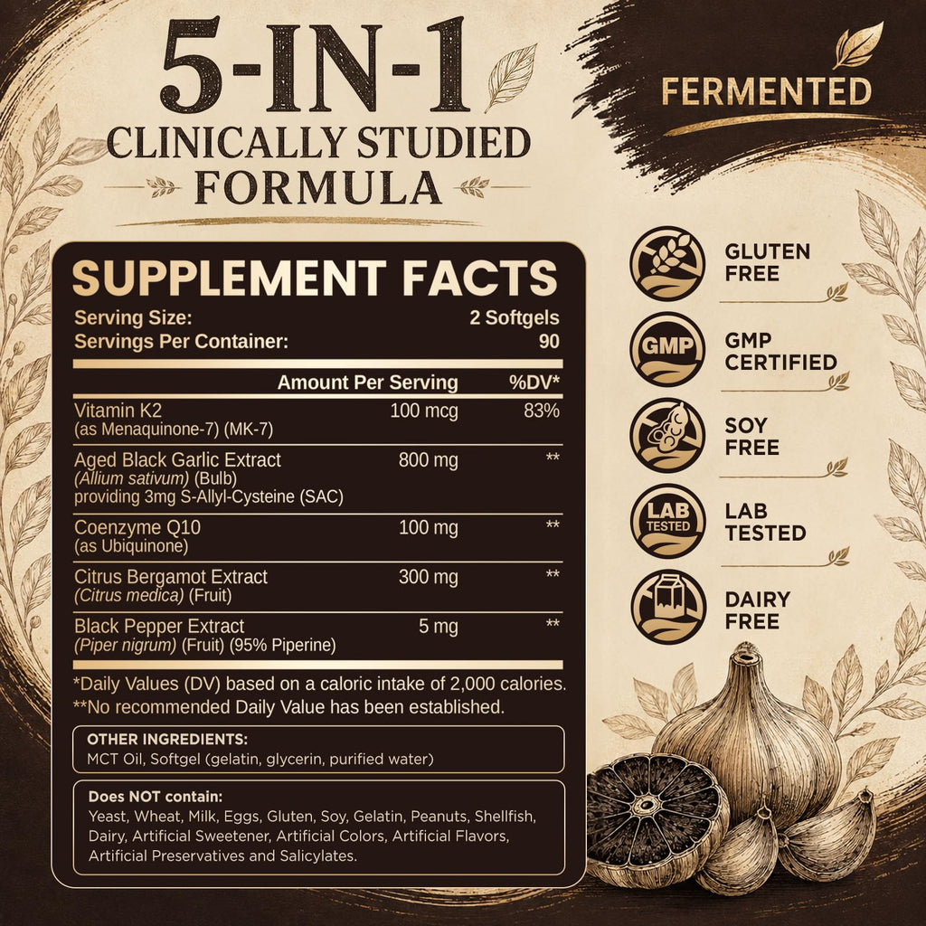 Odorless Black Garlic Extract Softgels V870421