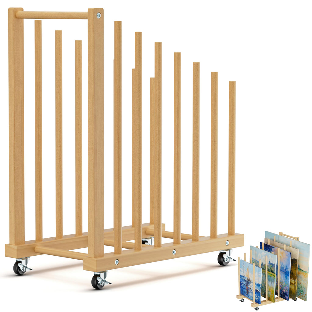 Canvas Storage Rack with Wheels and Handle C93070