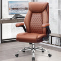 Ergonomic High Back Leather Office Chair with Lumbar Support X495