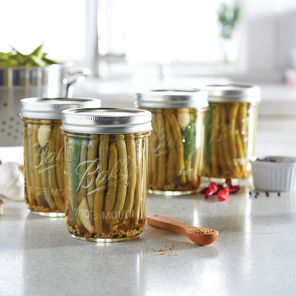 Wide Mouth Pint Mason Jars with Lids & Bands 16-oz 2-Pack D16513