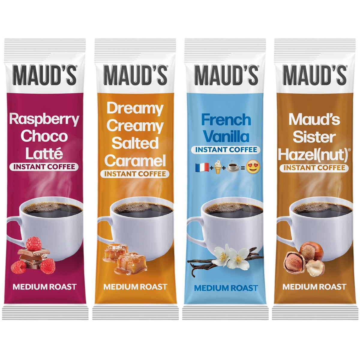 Flavored Instant Coffee Variety Pack, 24ct S121198