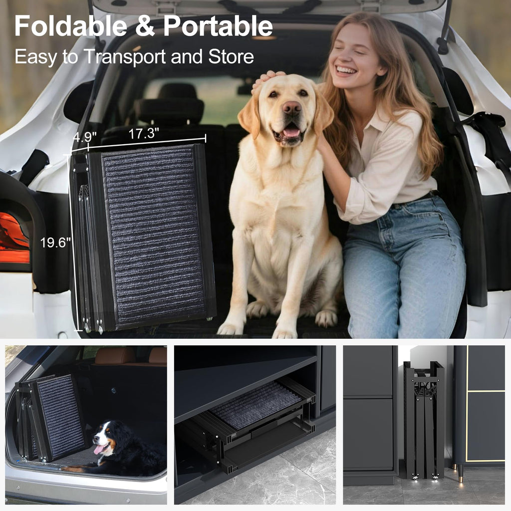 63" L × 17" W Lightweight Foldable Dog Ramp N733