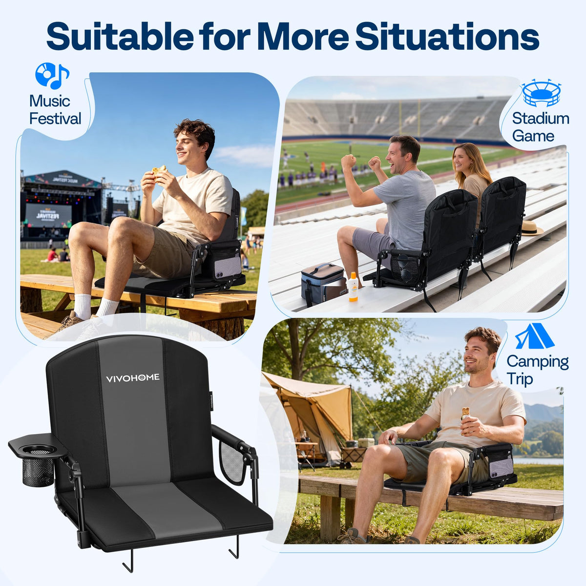 Stadium Seats with Back Support X67017