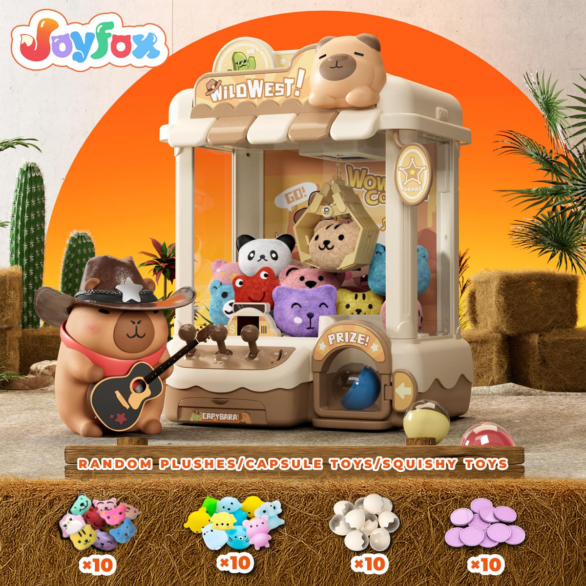 Claw Machine with Plush Toys and Capsules M967338