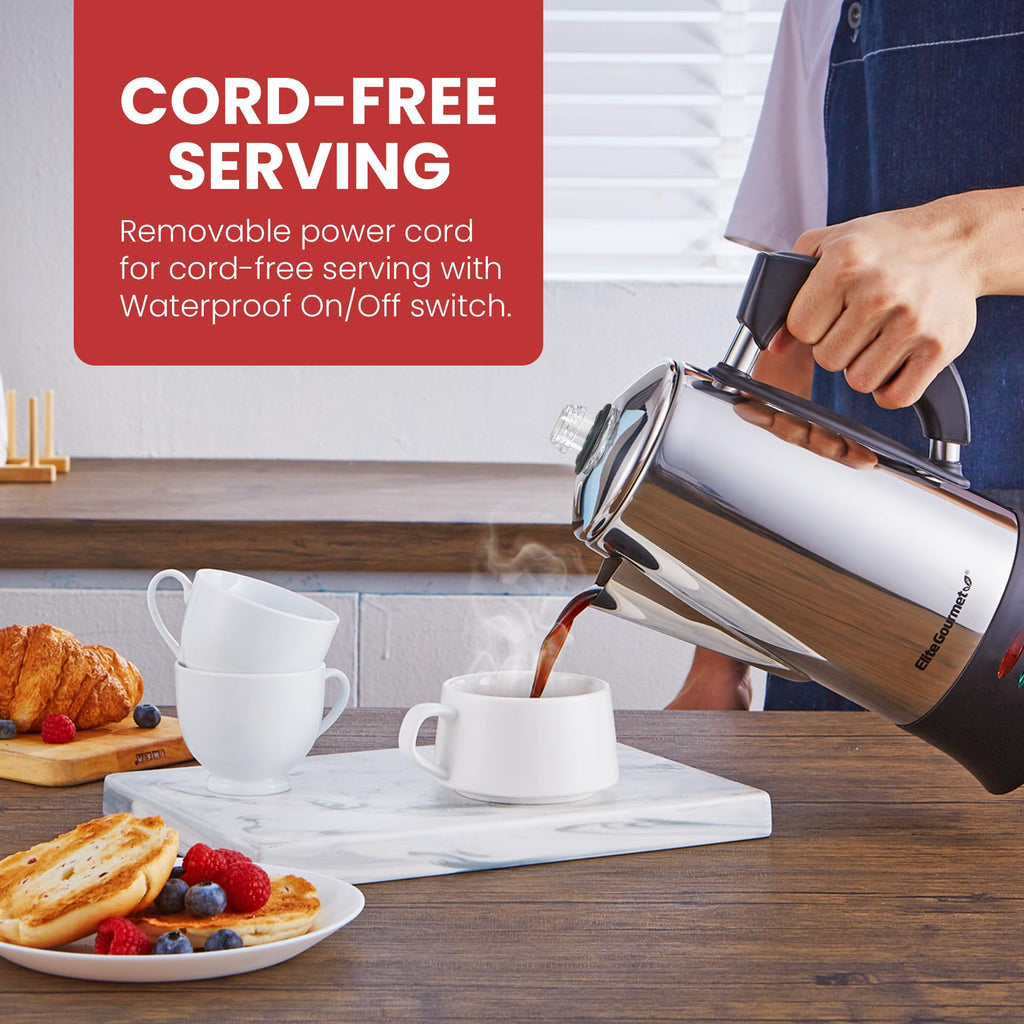 12-Cup Electric Coffee Percolator Q2989