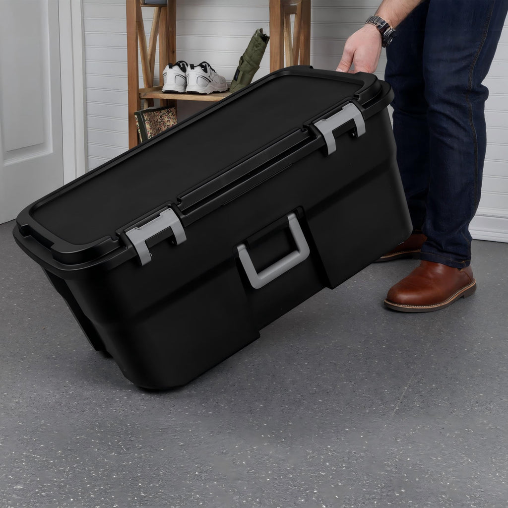 22 Gallon Rolling Storage Trunk with Wheels and Handle X456180