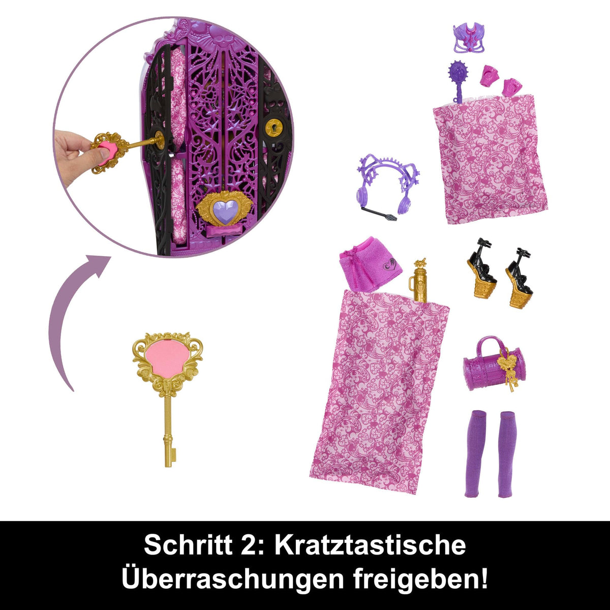 Doll with Wardrobe and 19 Accessories N32304