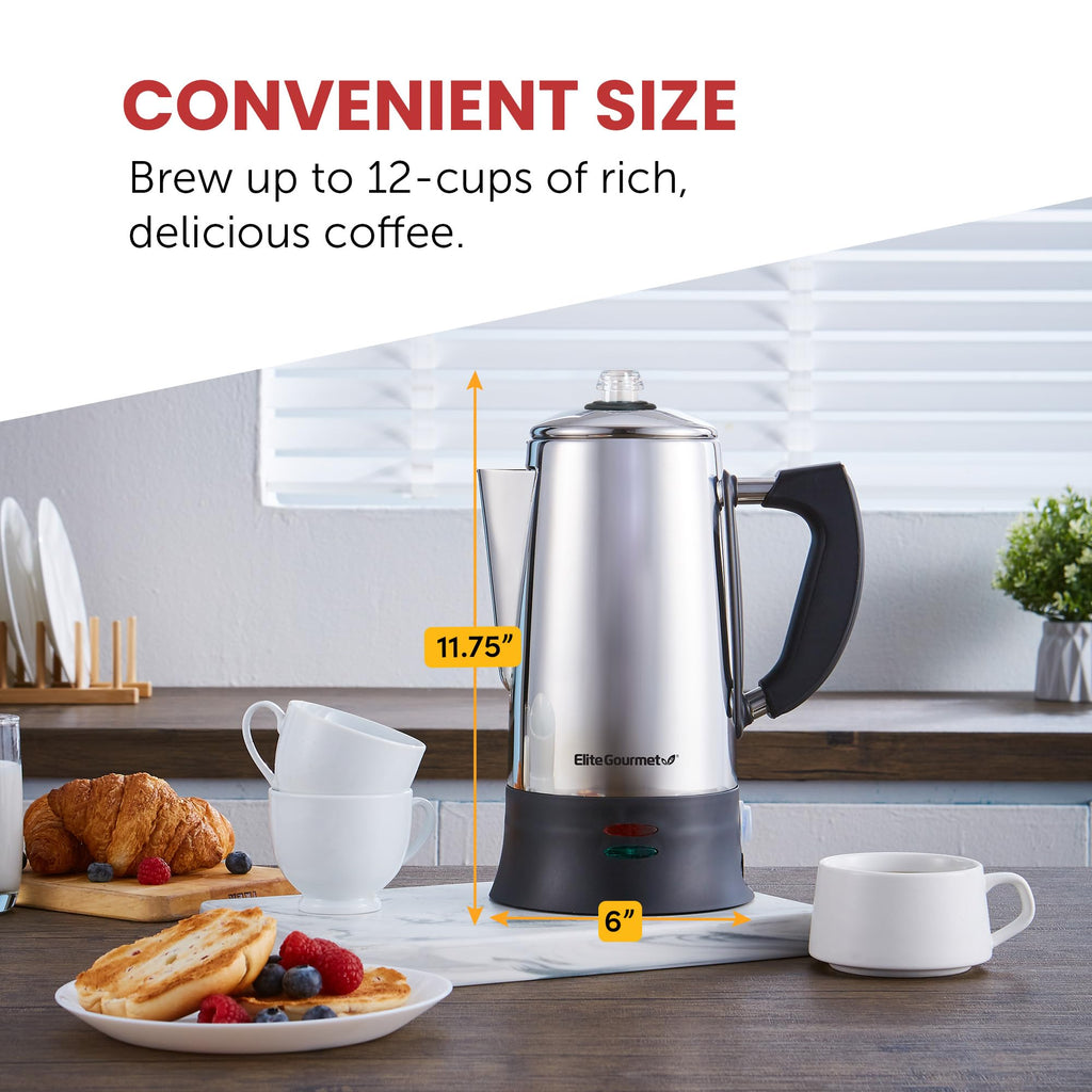 12-Cup Electric Coffee Percolator Q2989