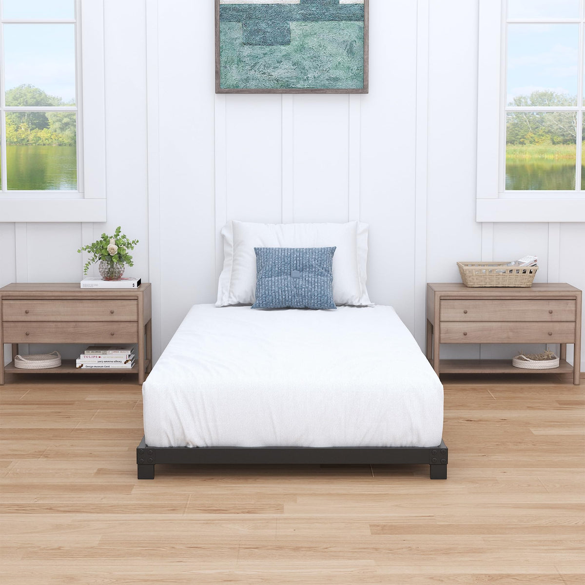 4 Inch Low Profile Twin Platform Bed Frame Z261