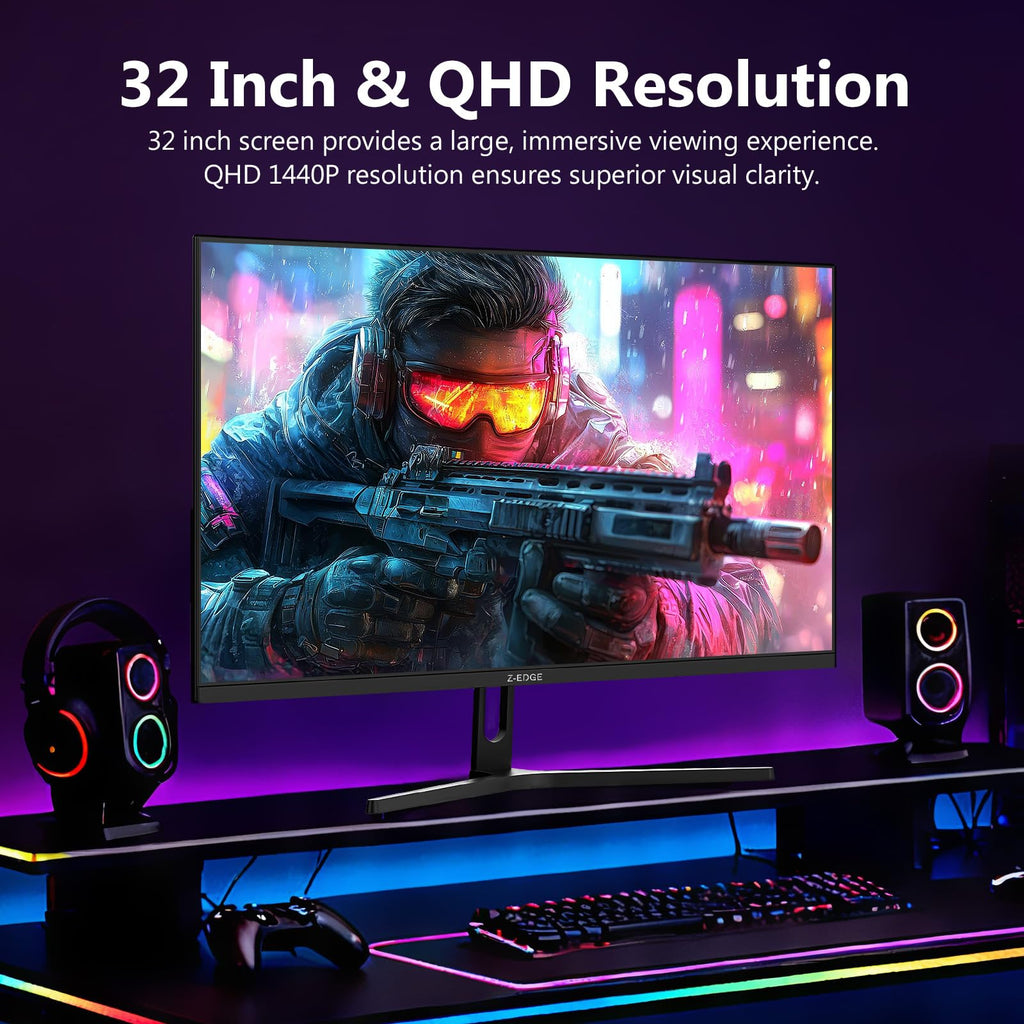 32 inch IPS Gaming Monitor QHD 1440P 200Hz D62807