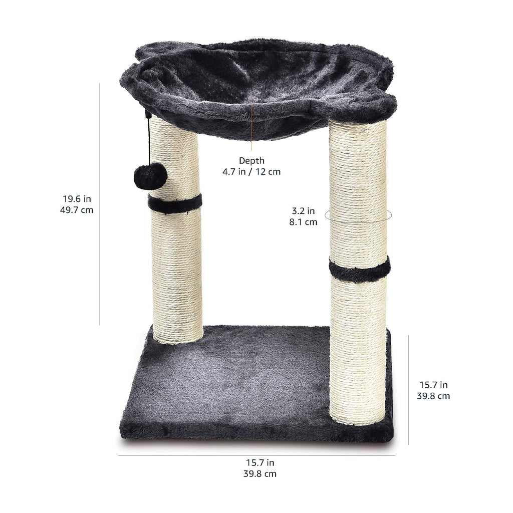 Cat Condo Tower with Hammock Bed and Scratching Posts S13902