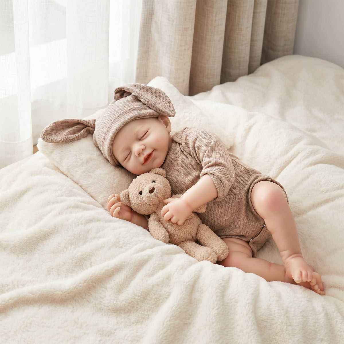 20 Inch Lifelike Reborn Baby Doll with Soft Vinyl Body N47233