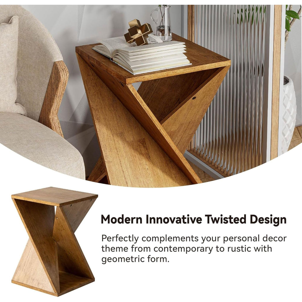 Rustic Farmhouse End Tables Set of 2 F451545