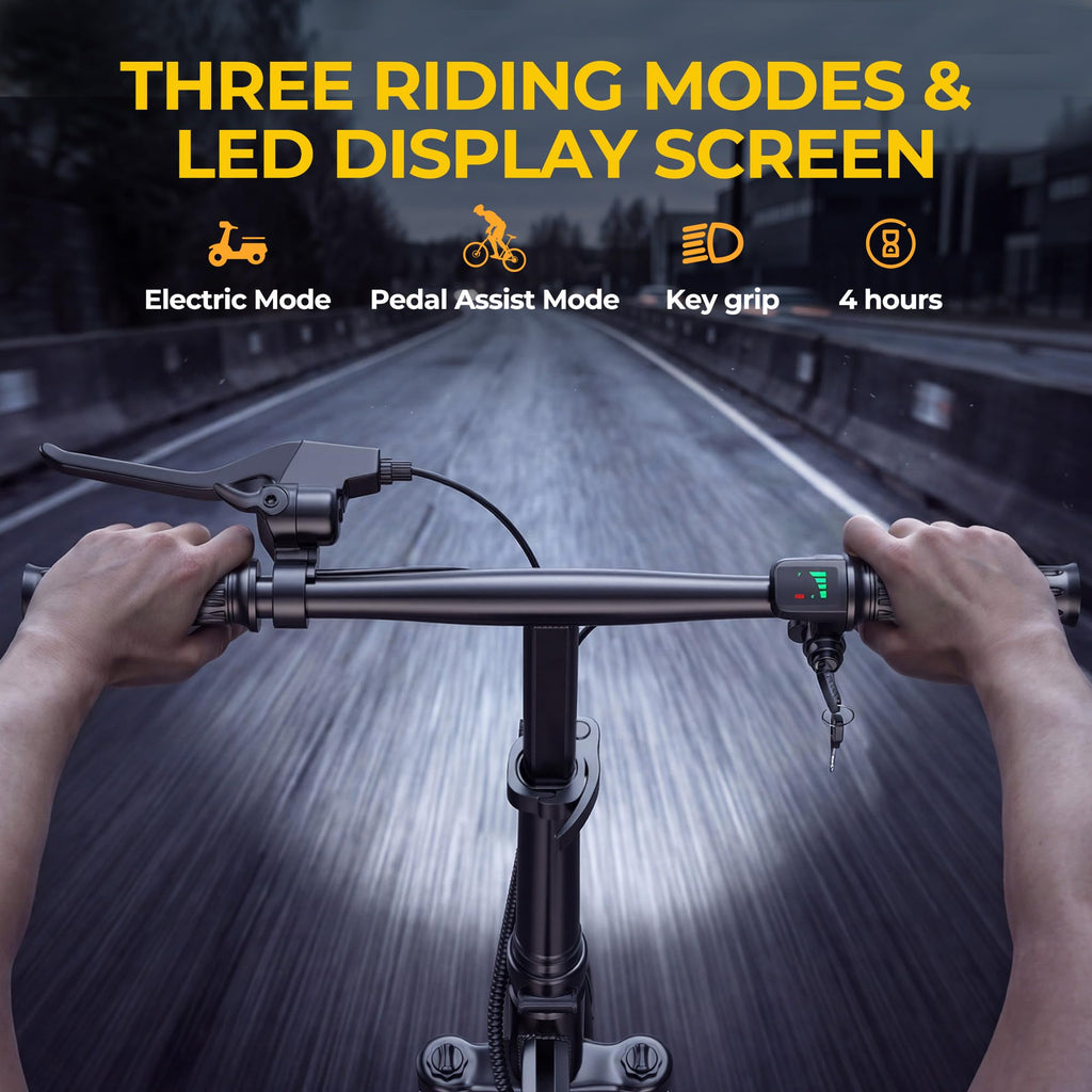Electric Bike for Adults 750W Peak Motor 20 MPH Folding Ebike 14" G913
