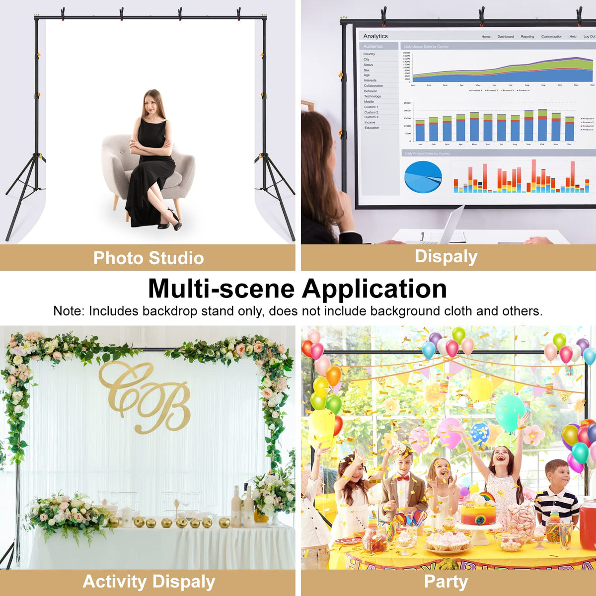 10x6.5ft Backdrop Stand Kit L938