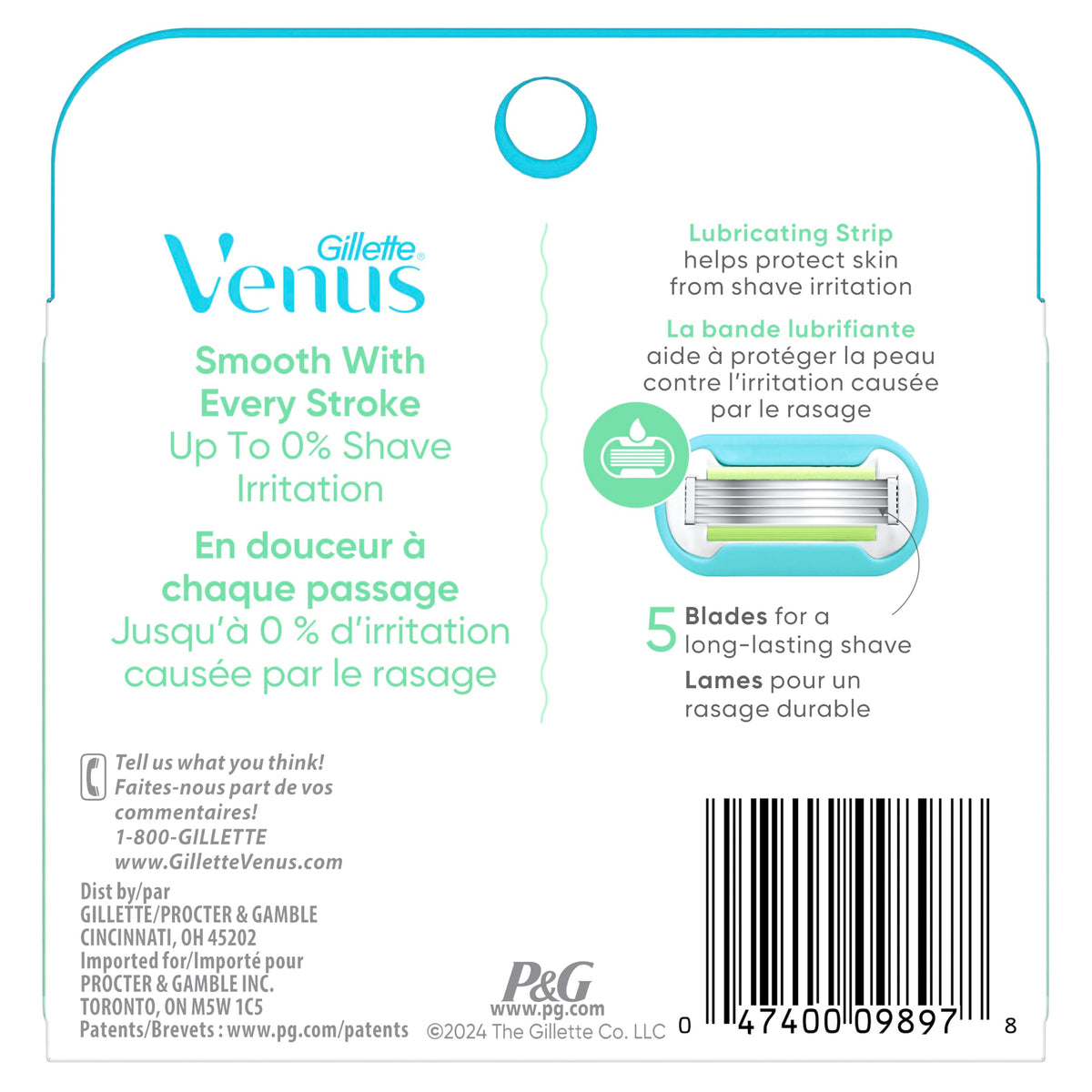 4 Count Womens Razor Blade Refills T5779