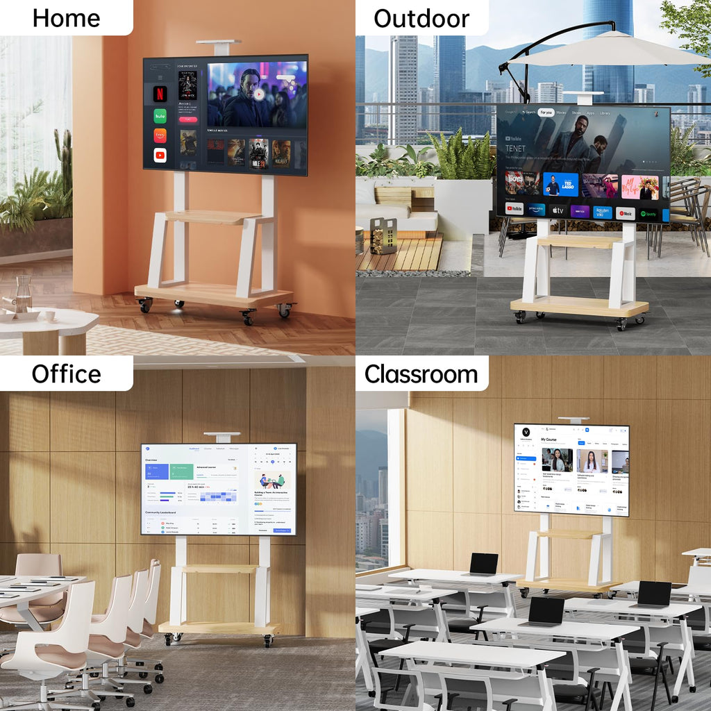 TV Stand on Wheels for 32-75 Inch TVs I9776