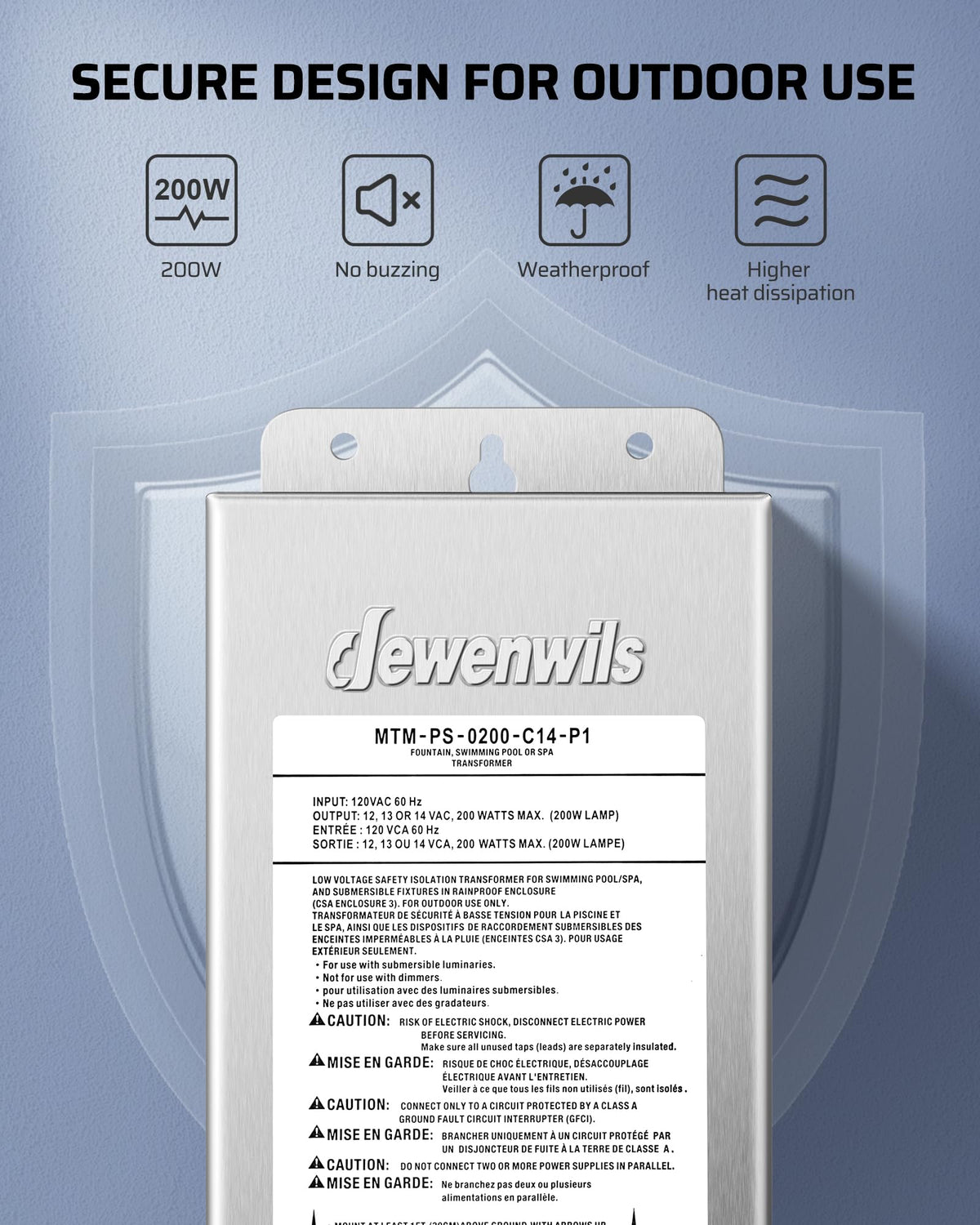 200W Low Voltage Pool Transformer G969