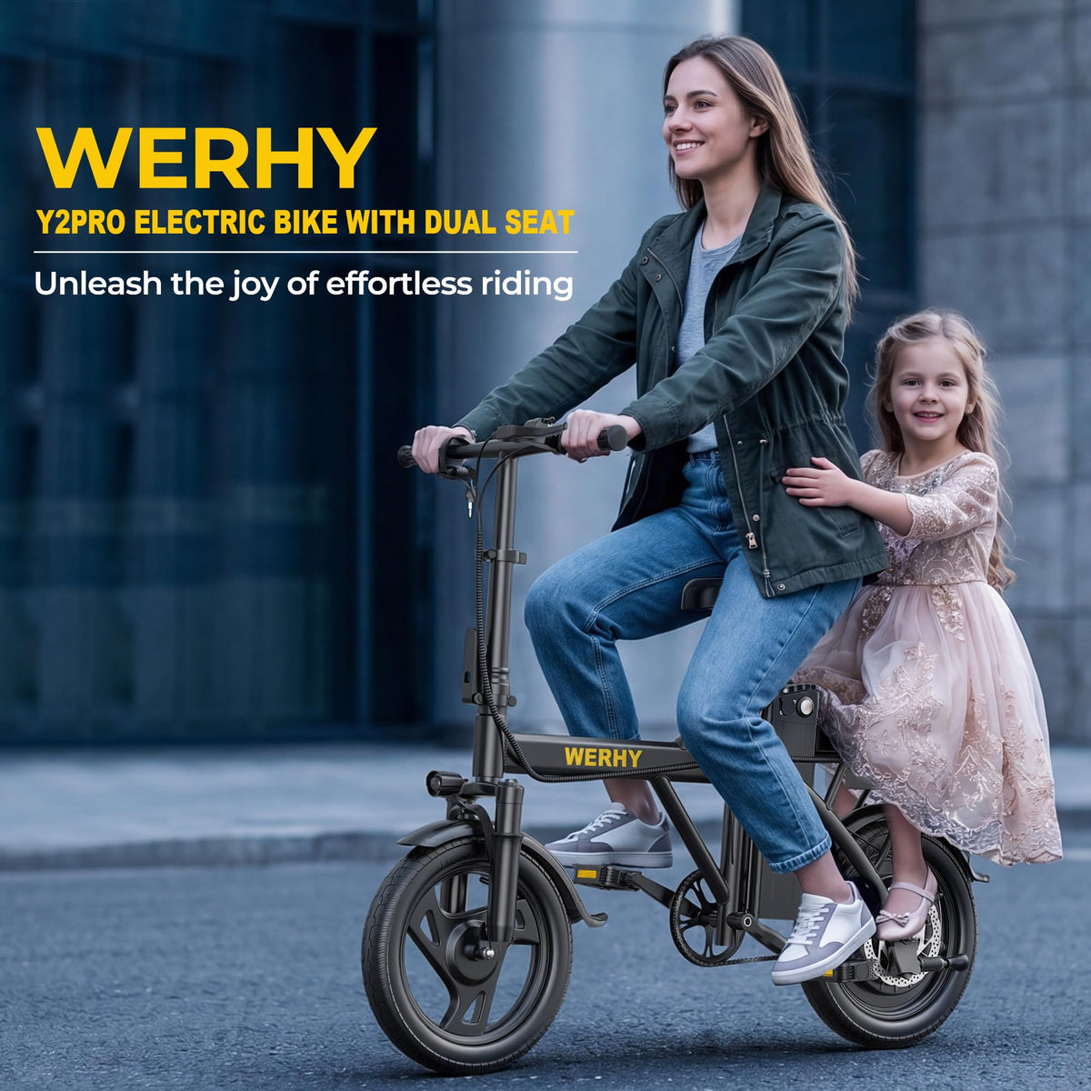 Electric Bike for Adults 750W Peak Motor 20 MPH Folding Ebike 14" G913