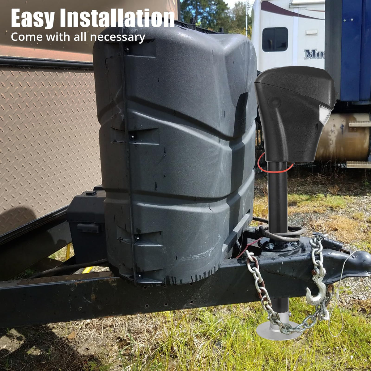 Electric Trailer A-Frame Tongue Jack 3,500 Lbs 18-Inch Stroke 12V DC O936