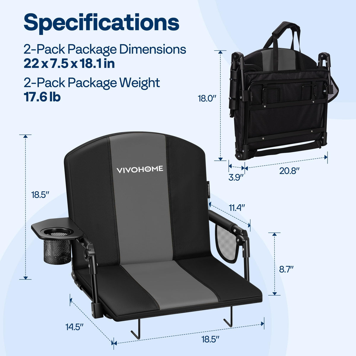 Stadium Seats with Back Support X67017