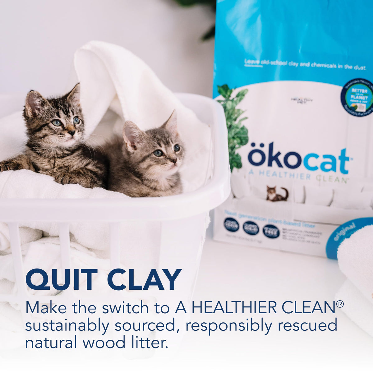 Natural Wood Clumping Cat Litter 16.6 lbs R415