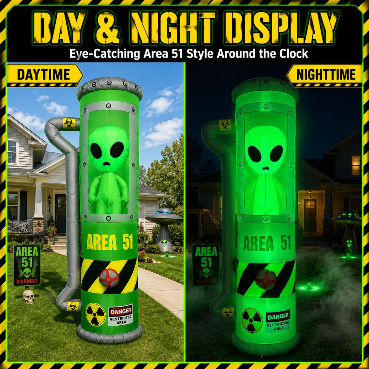 8FT Inflatable Outdoor Decoration with LEDs Q53248