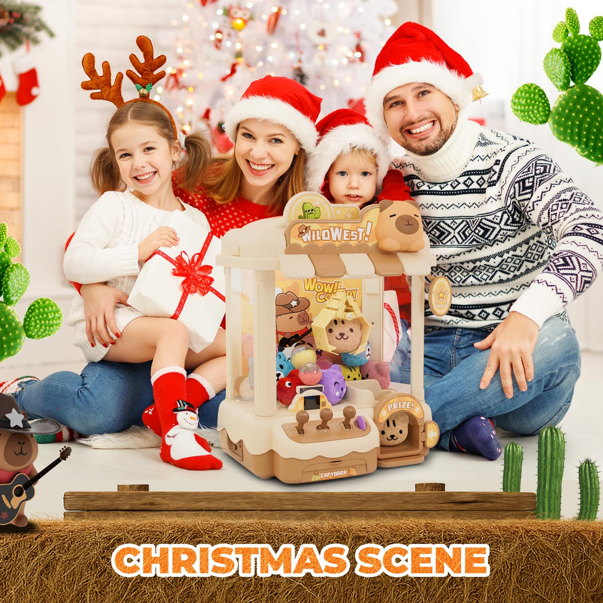 Claw Machine with Plush Toys and Capsules M967338