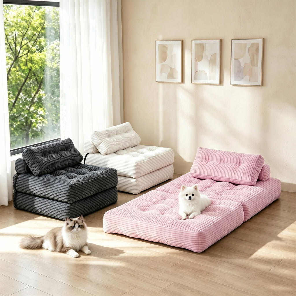 3-in-1 Folding Sofa Bed Convertible Futon Chair K6630