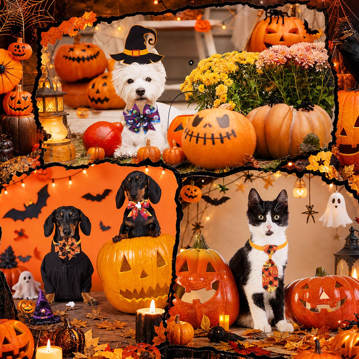 100 Pcs Dog Bow Tie Z722149