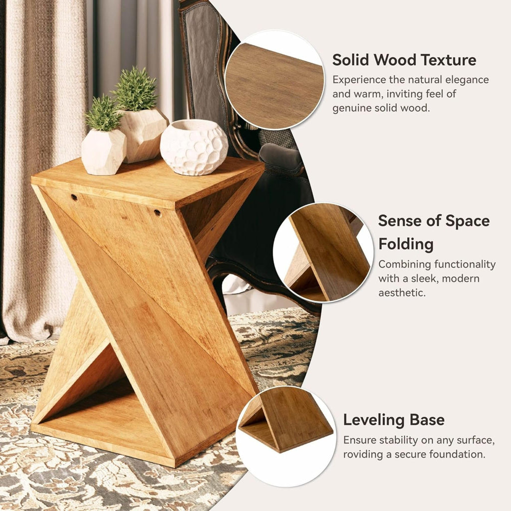 Rustic Farmhouse End Tables Set of 2 F451545