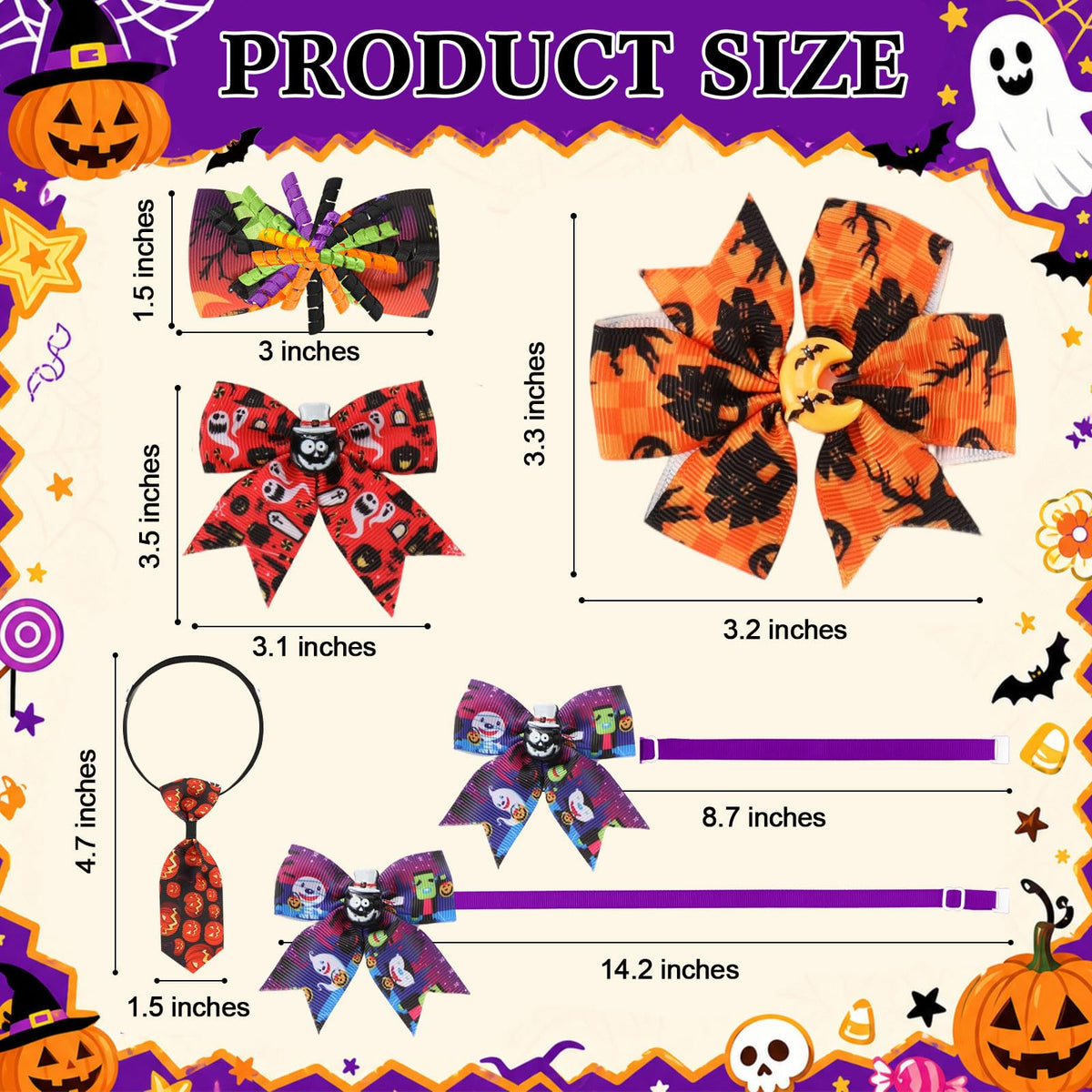 100 Pcs Dog Bow Tie Z722149
