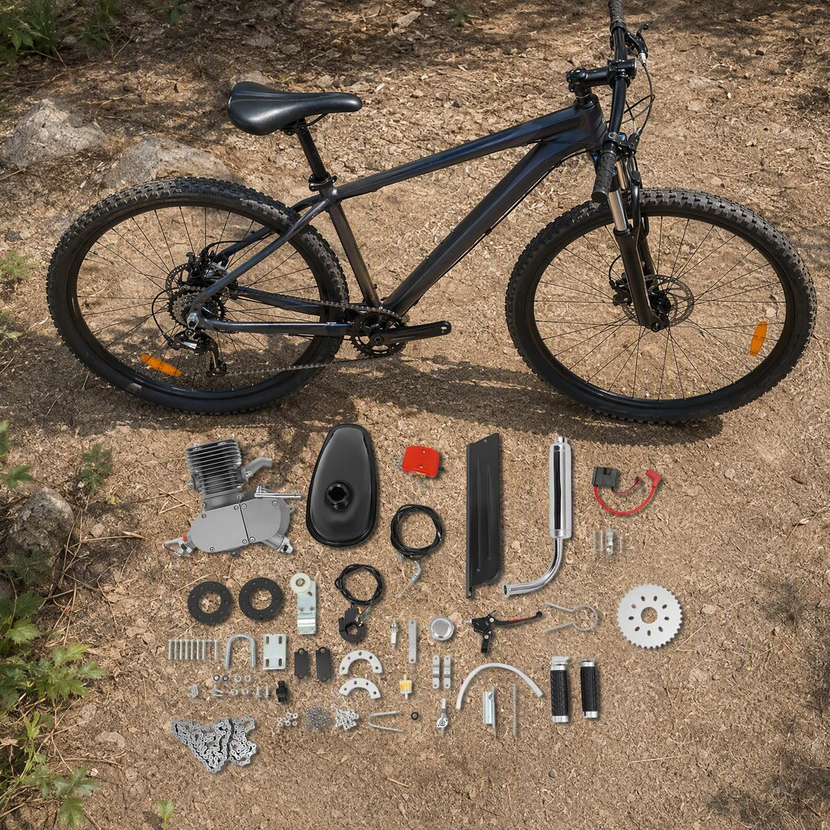 2 Stroke 100CC Bicycle Engine Kit with 36 Tooth Sprocket B26989