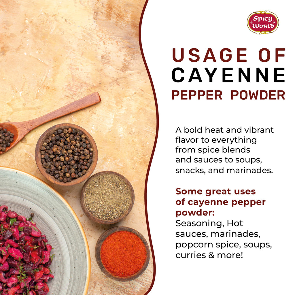 Cayenne Pepper Powder 16oz Jar 50,000 SHU Gluten Free N732