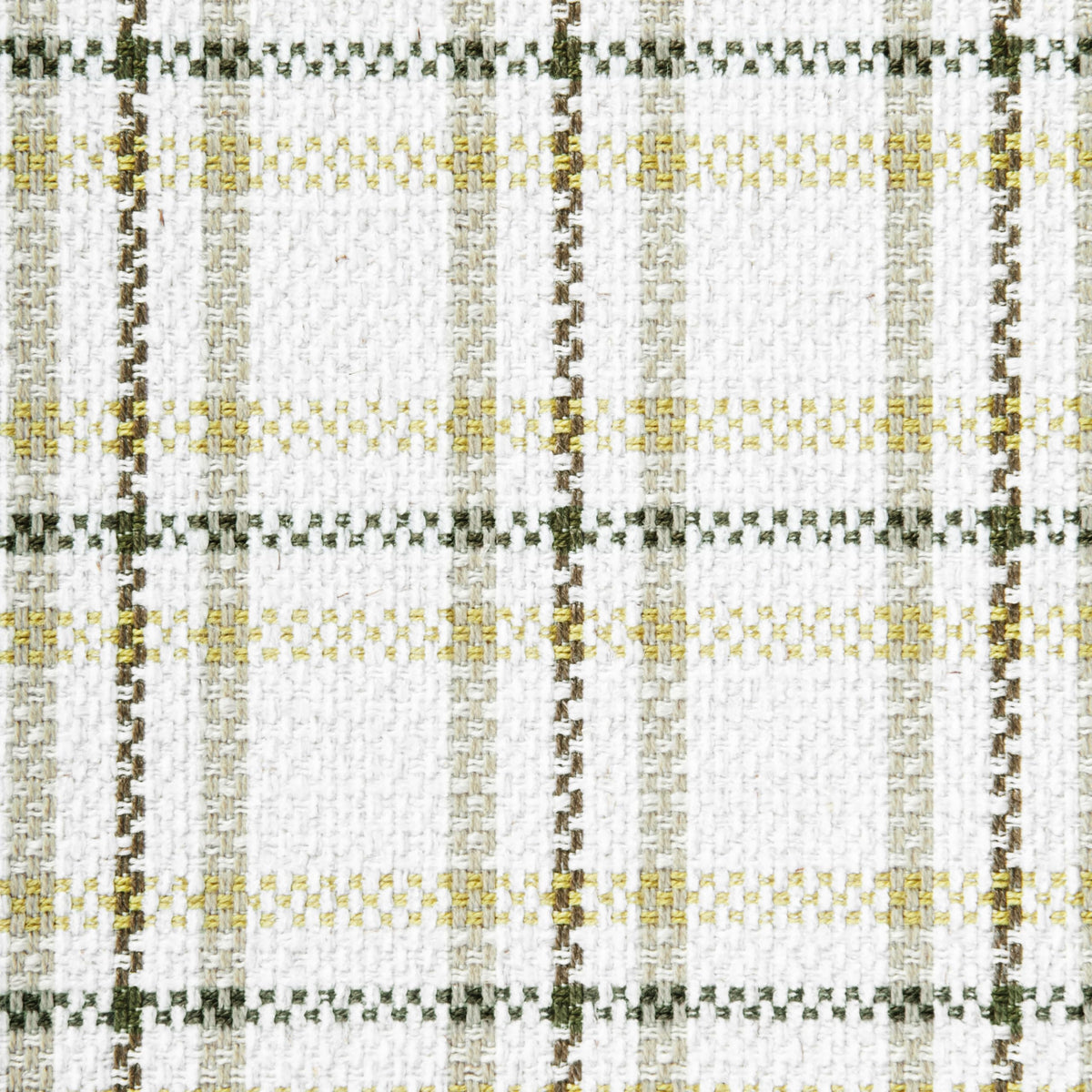 Natural Plaid Woven Fabric Bench F523